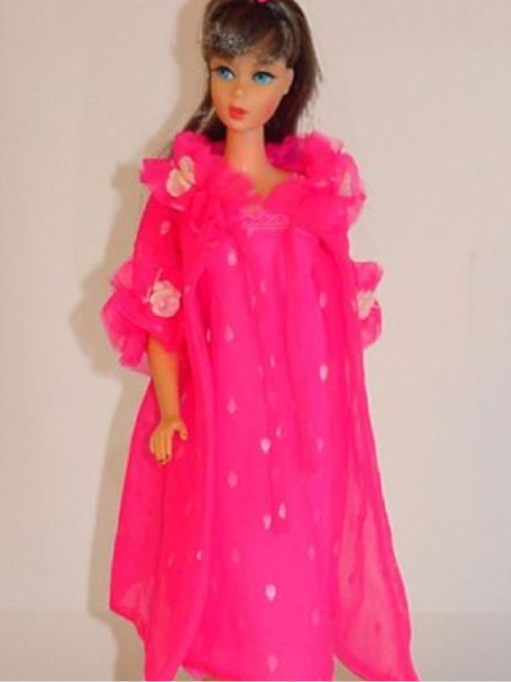 Vintage Pink Peignoir slip nightie imperfection but fabulous - Picture 14 of 14